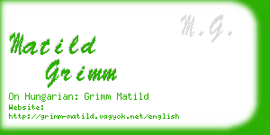 matild grimm business card